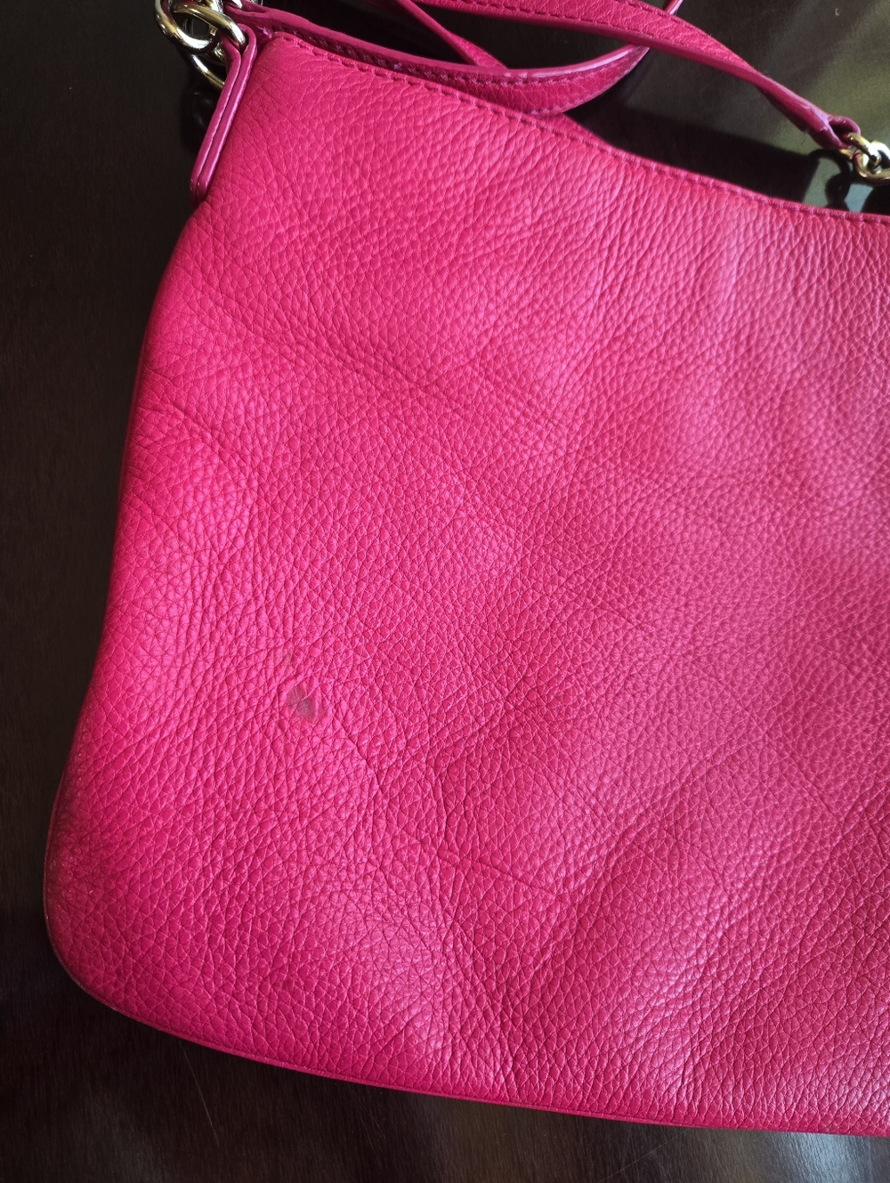 ✨ Kate Spade Hot Pink Crossbody ✨ Barbiecore Pebbled Leather 🎀 - Picture 8 of 15